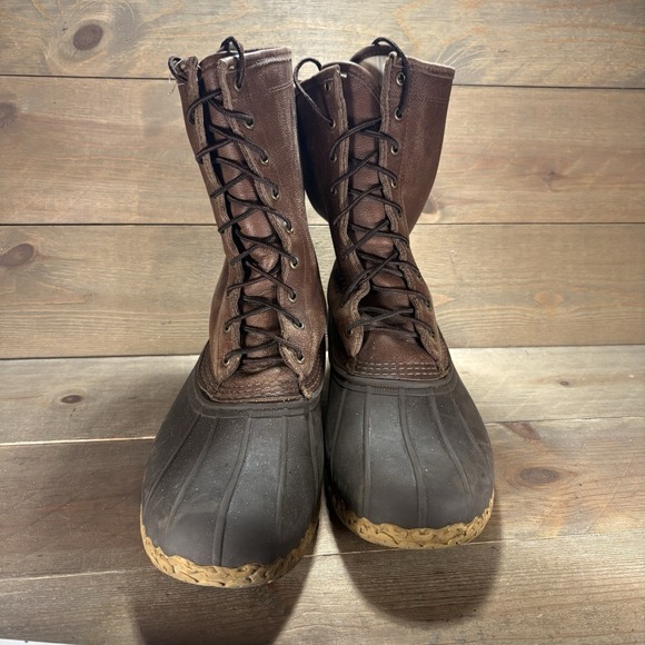 ll bean duck boots mens size 12 wide shoes brown waterproof waterproof boots main image 10